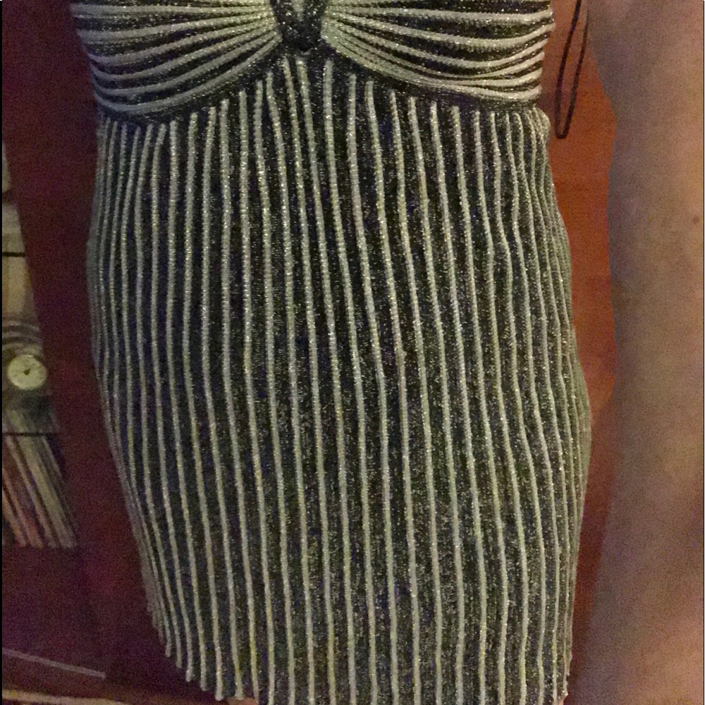 Missoni metallic ribbed knit mini